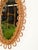 Wood Small Oval Mirror with Chain in Rattan and Bamboo by Franco Albini, Italy, 1960s For Sale - Image 7 of 9