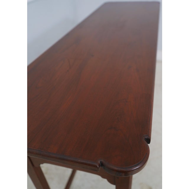 Bench Made Cherry Chippendale 2 Drawer Sofa Table For Sale - Image 10 of 18