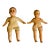 Two Antique Dolls Toys Composite With Tag Body For Sale