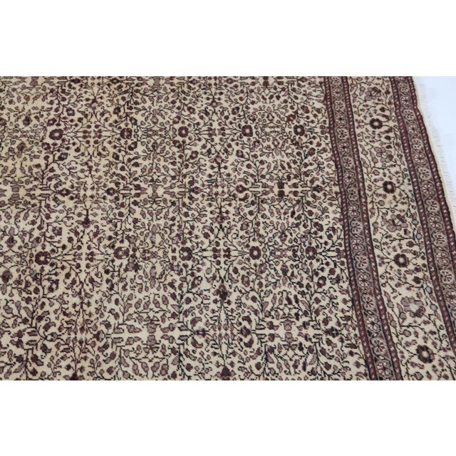 1960s Hand Knotted Vintage Turkish Area Rug For Sale - Image 9 of 12