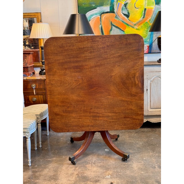 19th Century English Mahogany Tilt-Top Breakfast Table For Sale - Image 10 of 14