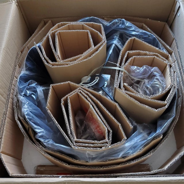 Early 21st Century Contemporary 3-Light Pendant Lamp by Uttermost From Zooey Collection For Sale - Image 5 of 9