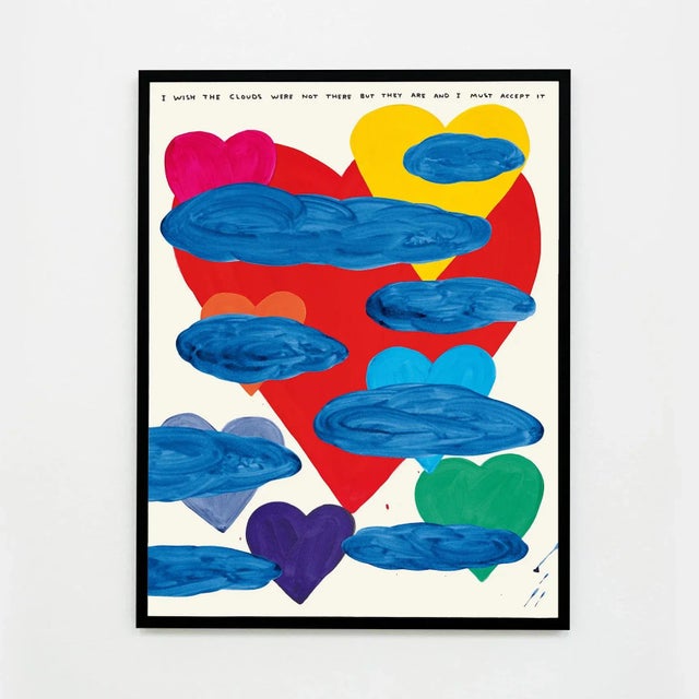 David Shrigley, I Wish the Clouds Were Not There, 2024, Framed For Sale - Image 4 of 4