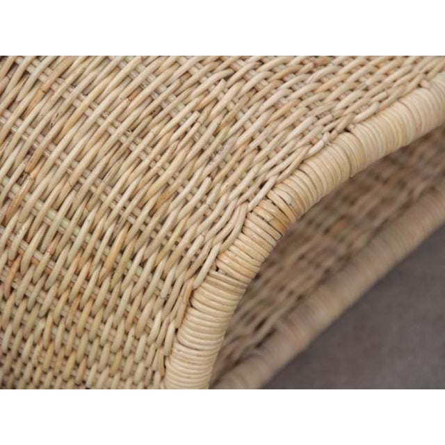 Snug Lounge Chair in Rattan For Sale - Image 11 of 13