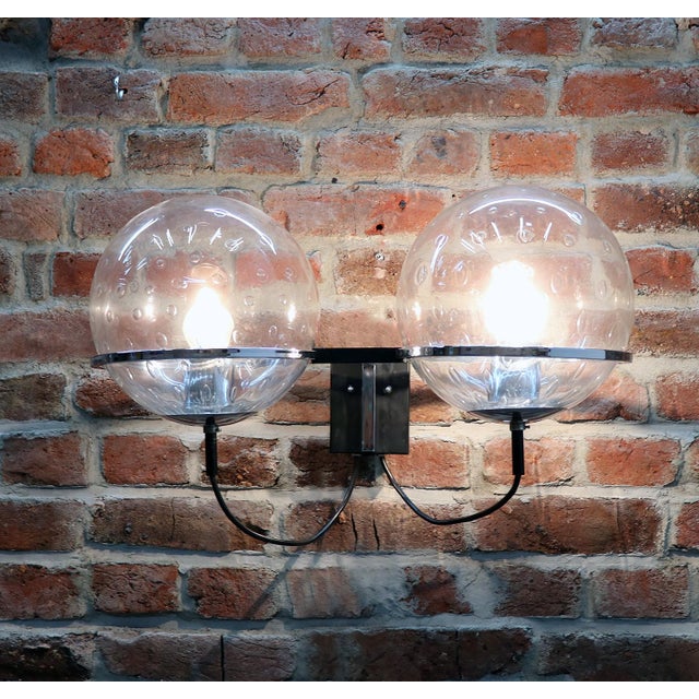 Globe Wall Sconces by Frank Ligtelijn for Raak, 1960s, Set of 2 For Sale - Image 4 of 6