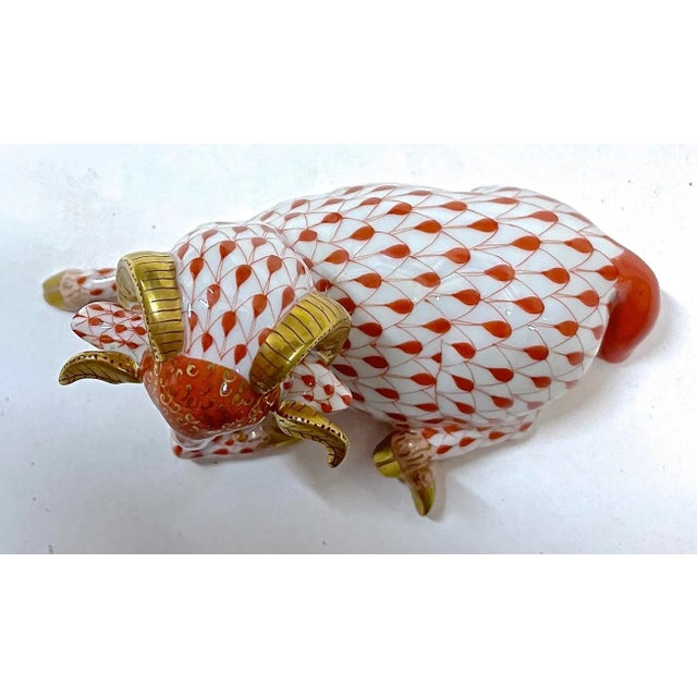 Herend Herend Mountain Ram Figurine For Sale - Image 4 of 6