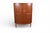 Mid 20th Century Mid 20th Century Johannes Andersen Bow Front Tambour Corner Unit in Teak, Attributed For Sale - Image 5 of 11
