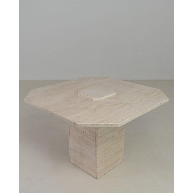 Italian Travertine Table, Antique, Italy, Circa 1970 For Sale In Greensboro - Image 6 of 12