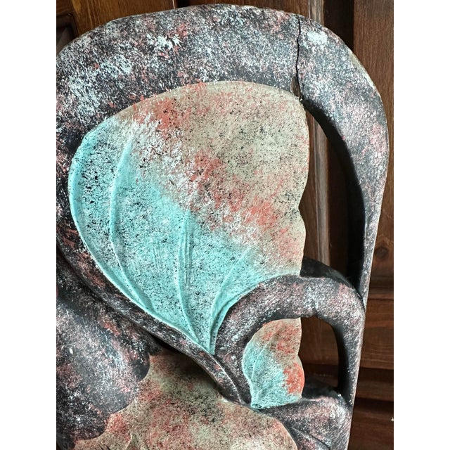 Late 20th Century Vintage Late 20th Century Large Hand Carved/Hand Painted Folk Art Rooster For Sale - Image 5 of 12