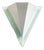 Vintage Postmodern Acrylic and Metal White Triangular Wall Lamp by Happy Light, 1980s For Sale