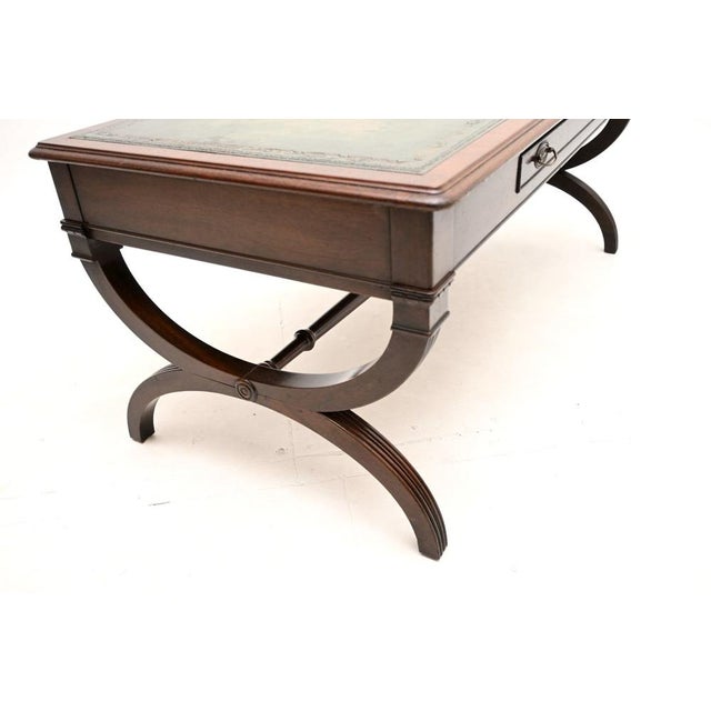 Regency Leather Top Coffee Table, 1930 For Sale - Image 11 of 12