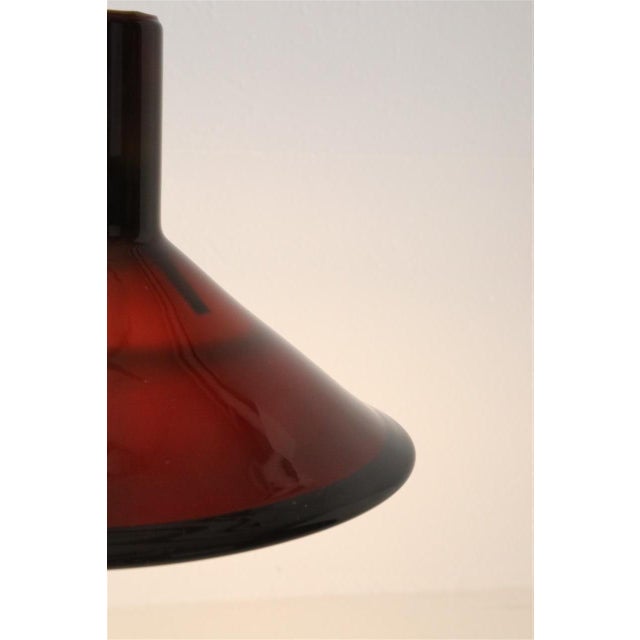 P&T Glass Hanging Lamps by Michael Bang for Holmegaard, 1970s, Set of 2 For Sale - Image 16 of 17