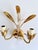 Italian Gilt and White Tôle 2-Light Wall Sconce attributed to Masca, 1970s For Sale - Image 9 of 12