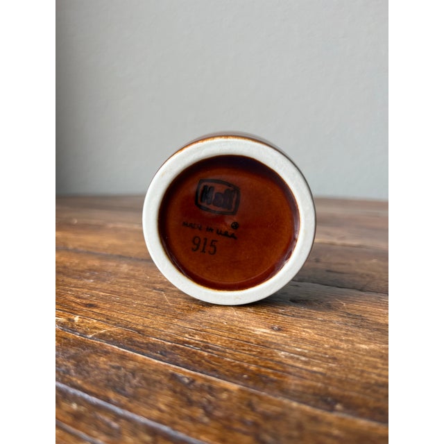 Hall Pottery #915 Round Ramekin or Cheese Pipkin 2 oz Made in USA 2.5” diameter and 1.25” height No chips nor cracks.
