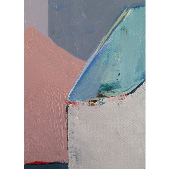 2020s Oil Painting on Panel, Studio Study: Fishing Village by Anne Abueva For Sale - Image 5 of 6