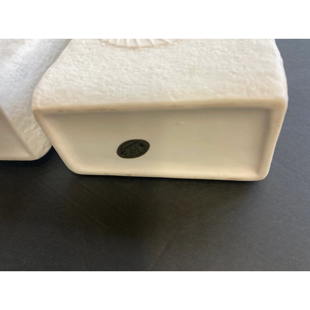 1960s 1960’s German Plaster Vases, Fish Detailing. For Sale - Image 5 of 7