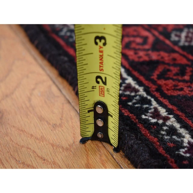 Traditional 1960 Prismatic Red Vintage Persian Clean with No Wear Pure Wool Hand Knotted Rug For Sale - Image 3 of 11