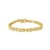 Contemporary Double Heart Linked Diamond Tennis Bracelets 1.25cttw 14k Yellow Gold For Sale - Image 3 of 7