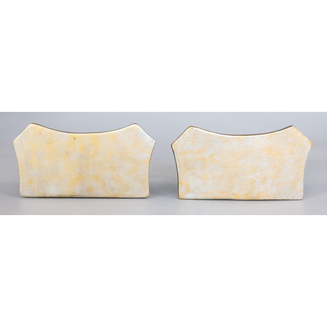 Plastic Vintage Italian Silver & Gold Gilt Wall Brackets Shelves - A Pair For Sale - Image 7 of 9