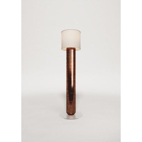 Not Yet Made - Made To Order Large Navazi Floor Lamp in Ceramic with Linen and Frosted Glass by Svitanok For Sale - Image 5 of 10