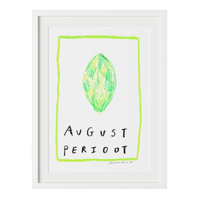 August Peridot Birthstone Print by Tatiana Alida For Sale