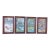 Vintage Folk Art Paintings "Four Seasons" Paint-by-Number 1972-Fishing Hole, Swans - Set of 4 For Sale