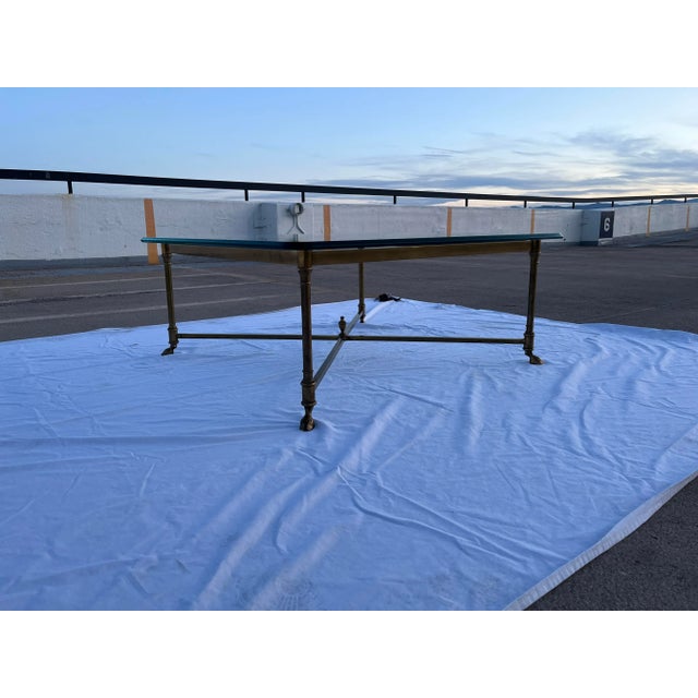 Brass Hoofed Foot Coffee From Mastercraft For Sale In Denver - Image 6 of 13