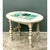 This vintage occasional table pairs charming rustic craftsmanship with an artistic ceramic tile inset, centered within a...