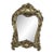 Antique Edwardian Jr Sterling Silver Art Nouveau Ornate Cherub & Bird Table Mirror Frame .925 Made in England 1910s For Sale
