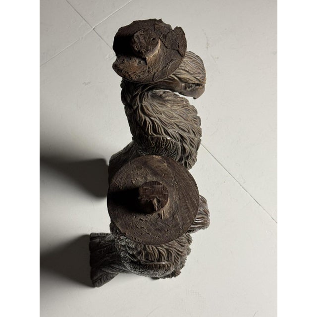 Hand-Carved Eagle Statues, 1800s, Set of 2 For Sale - Image 5 of 18