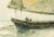 19th Century Lovely Large Gold Gilt Frame Antique Victorian Maritime Watercolor Painting Fishing Sailboat Ocean Wall Home Decor Nautical Art For Sale - Image 5 of 18