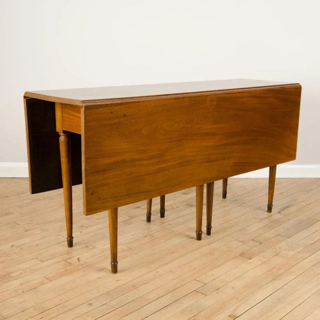 A Mahogany Drop Leaf Table. 1950's For Sale In Philadelphia - Image 6 of 9