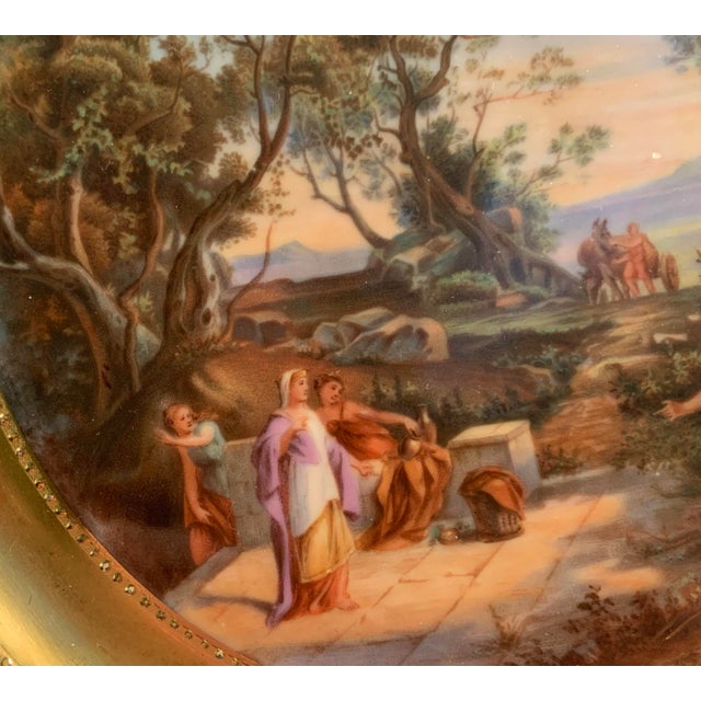 Royal Vienna Hand Painted Odysseus and Nausikao Artist Signed H. Seele Plate For Sale - Image 4 of 10