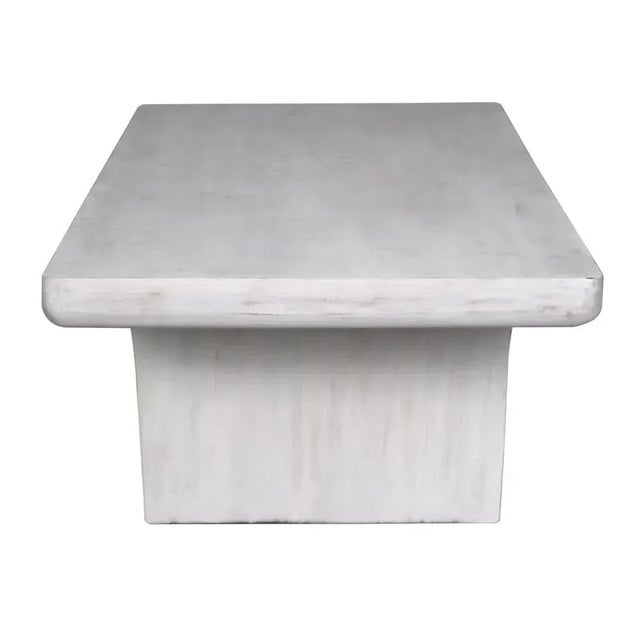 Noir NOIR Ward Coffee Table, White Wash For Sale - Image 4 of 5