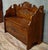 Antique 20th Century Carved Wood Bench-Chest For Sale - Image 4 of 7