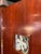 Vintage Art Deco Style Mahogany Etched Glass Three Panel Room Divider Screen For Sale - Image 10 of 13