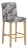 Chelsea Bar Stool in Navy Blush Loiret For Sale