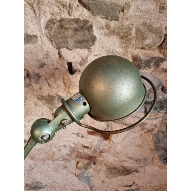 Vintage French Industrial Lamp in Green by Jean-Louis Domecq for Jieldé, 1960s For Sale - Image 6 of 18