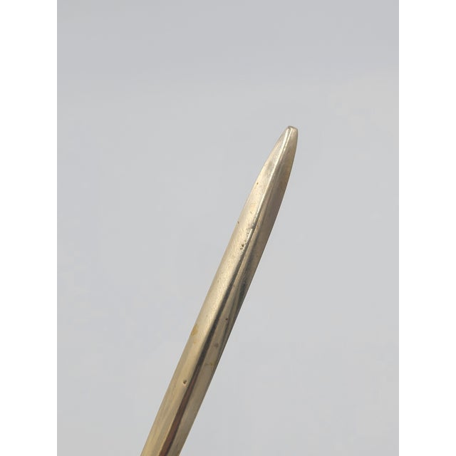 Mid 20th Century Solid Brass Dragon Letter Opener For Sale - Image 11 of 11