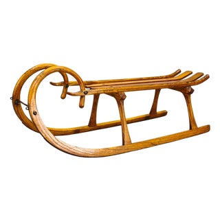 Oak Sled, Former Czechoslovakia, 1930s For Sale