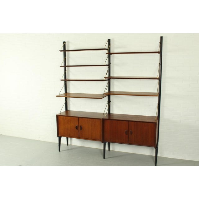 Teak Modular Wall System by Louis Van Teeffelen for Wébé, 1955 For Sale - Image 14 of 18
