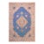 Boho Chic Vintage 1990's Blue/Beige Wool Rug - 7'10'' X 10'11'' For Sale