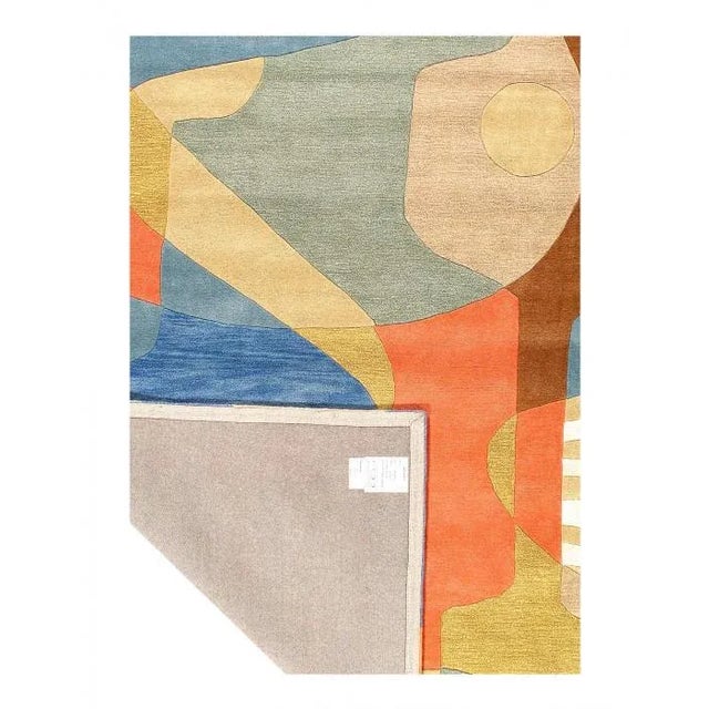 Abstract 2020s Fine Hand Tufted Abstract Rug For Sale - Image 3 of 12