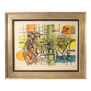 1959 “La Marchande D'Oiseaux” Lithograph by Fernand Leger