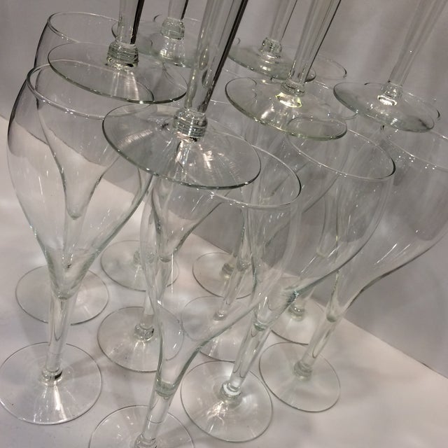Vintage Crystal Tulip Champagne Glasses Set of 16 Chairish