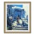 Late 20th Century Santangelo Post-Impressionism Blue Serigraph Santangelo For Sale