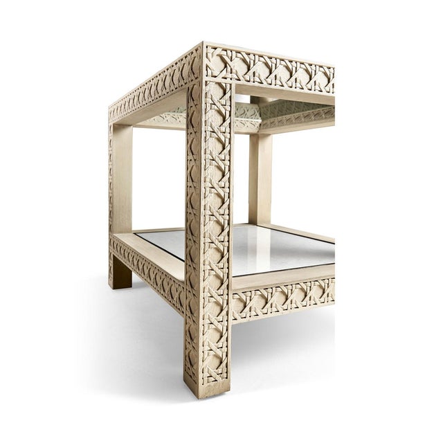 White Washed Oak End Table Chairish