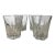 Vintage Luminarc Double Old Fashioned Clear Cocktail Glasses- Set of 4 For Sale