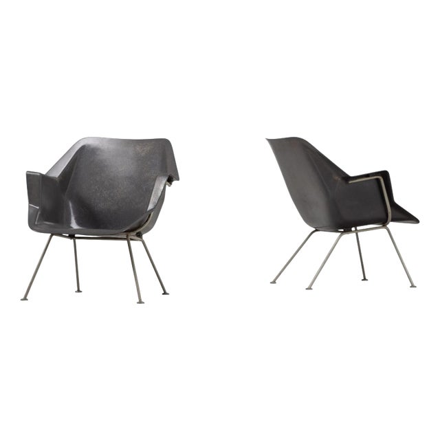 Model 416 Armchairs by Wim Rietveld and Andre Cordemeyer for Gispen, 1957, Set of 2 For Sale