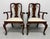 Queen Anne Henkel Harris 110a 29 Solid Mahogany Queen Anne Dining Armchairs - Pair For Sale - Image 3 of 13